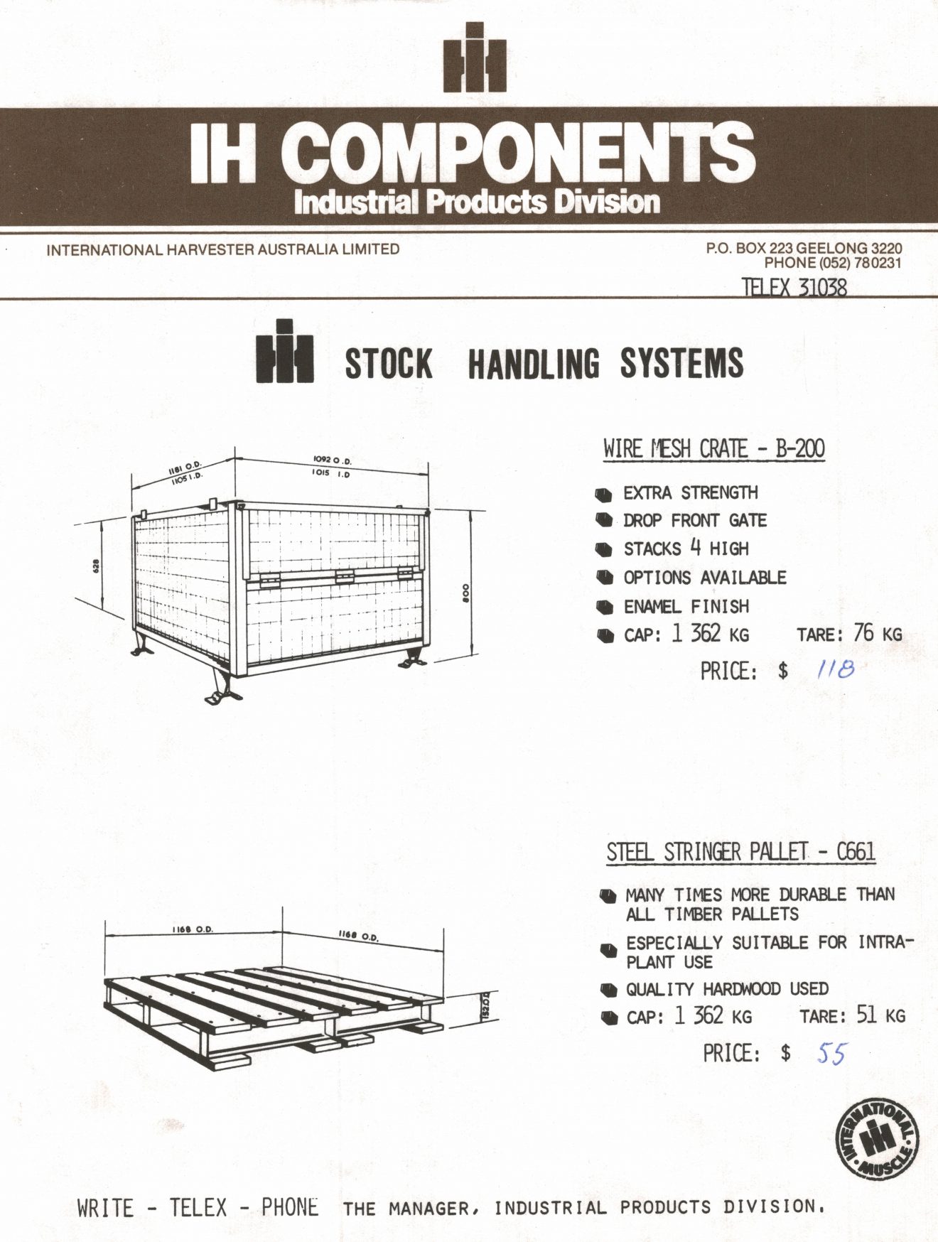 International Harvester Industrial Products Division Murray